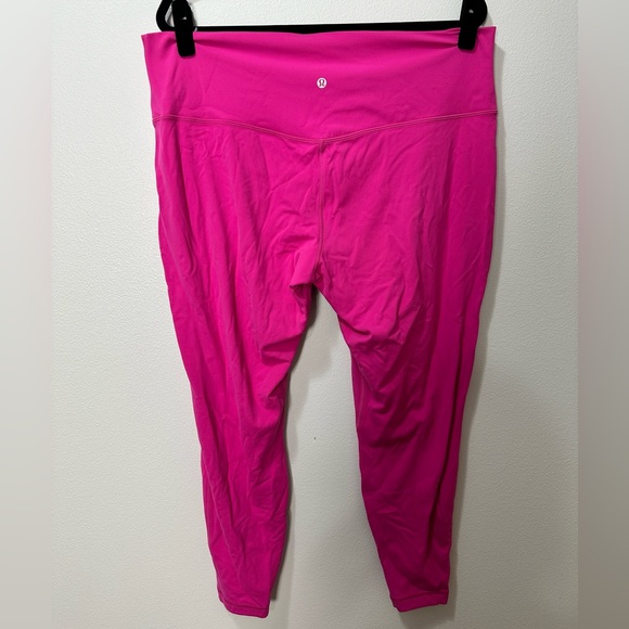 lululemon athletica Pants - Lululemon Women’s Plus Sz 20 Barbiecore Hot Pink Align 27” Inseam Legging